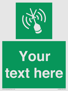 Custom sign safe condition Emergency position beacon